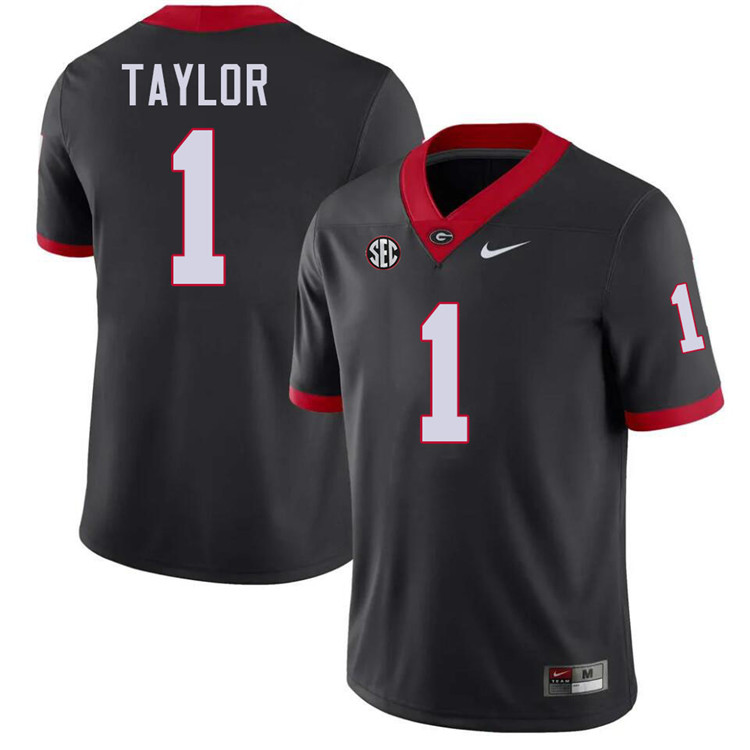 Talyn Taylor Georgia Jersey,University Of Georgia Bulldogs Football Jersey,Uniforms,Gears-Black